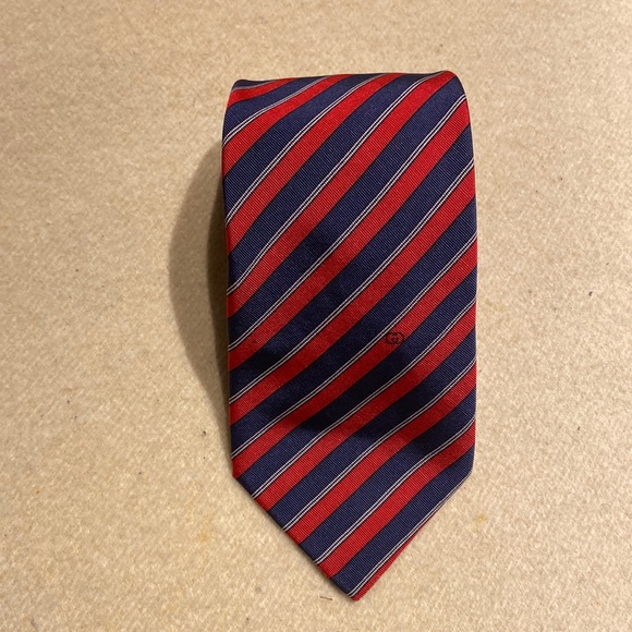 Vintage Gucci  slim silk and wool stripe tie - Picture 3 of 13